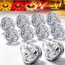 10x LED Watermelon Lights Dual Color Red Amber Steady Rotate Side Marker Light picture