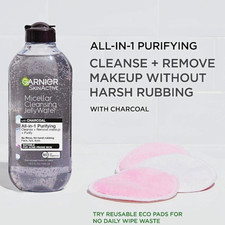 New Garnier Micellar Purifying Jelly Water All In 1 with Charcoal Cleanse Oil picture