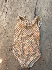 Mini Boden Floral Swimsuit 3-4Y Ruffle One Piece Girls Swim picture