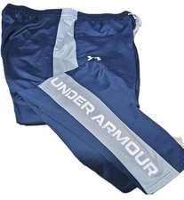 UNDER ARMOUR-Blue/Gray Poly, Womens All Purpose, Athletic Warm.Up Pants-(XL) picture