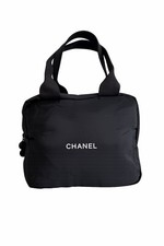 Chanel Mini Boston Makeup Bag – Black Cosmetic Bag with Handle picture
