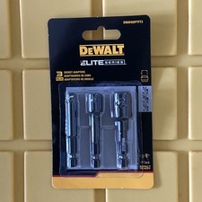DEWALT ELITE SERIES 3 Pc Socket Adapter Set/1/4”- 3/8” - 1/2” / Impact Ready New picture