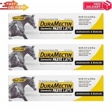 Durvet Duramectin Equine Horse Wormer Paste 3 Tubes Dewormer Treatment picture