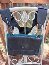 RARE ONE-OF-A-KIND VELEZ UNISEX ARTISAN MODULAR DOUBLE POUCH HARNESS BAG 3-N-1 picture