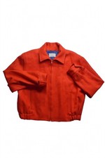Vintage Pendleton Woolen Mills Red Wool Zip Jacket M Thinsulate Made in USA picture