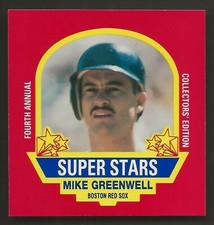 1990 MSA Baseball Super Stars Square Mike Greenwell MINT SCARCE picture