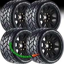 4 Louise Mt-Rocket Speed 1/8 Monster Truck Tires dual offset 17mm Hex LT3353SB picture
