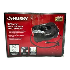 HUSKY 120 Volt Inflator w/Auto Shutoff & LED 1009 544 671 (OB) picture