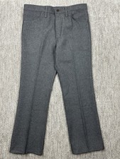NWT Wrangler Men 35x30 Heather Gray Polyester Wrancher Dress Pants Boot 82HG picture