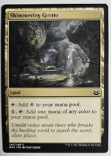 MTG Magic The Gathering Card Shimmering Grotto Land Modern Masters 2017 picture