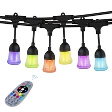 5 Pack LED Smart Wifi LED Outdoor Strings Light Dimmable 60 Bulbs 7W LOT (5) 94' picture