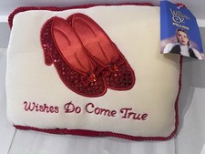 1999 VTG Wizard of Oz Wishes Do Come True Pillow Warner Bros Studio Store picture