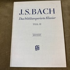 G. Henle Verlag J.S. Bach - Das Wohltemperierte Klavier Teil II Urtext Piano -HC picture