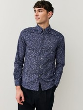 Paul Smith Blue Tailored-Fit Printed Shirt picture