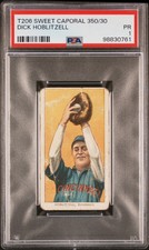 1909-11 T206 Sweet Caporal 350/30 Dick Hoblitzell PSA 1 picture