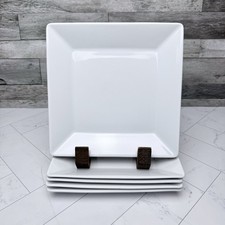 Pier 1 Imports Quadrado White Square Salad Plates 8
