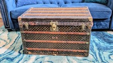 Stunning 1880s Louis Vuitton Malle Haute Trunk - Authentic LV Travel Trunk picture