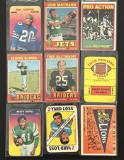 Vintage Football Lot - 35 Cards Random Lot Biletnikoff Blanda Maynard + picture