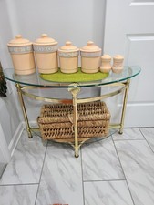 Vintage Treasure Craft Southwest Canister Set & Salt/Pepper Shakers Set Of 6 picture