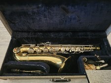 1965 CONN 10M Gold Tenor Saxaphone w/ Original Storage Case Elkhart Indiana Vtg picture