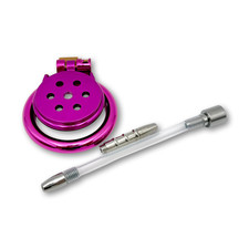 PINK Flat Stainless Steel Chastity Cage Metal | 6 Sizes | FREE&FAST SHIPPING picture