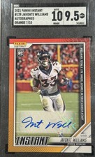 2021 PANINI INSTANT JAVONTE WILLIAMS AUTOGRAPHED ORANGE ROOKIE  /10 picture
