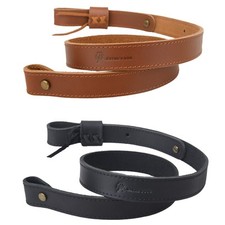Crazy Horse Leather Rifle Sling Shotgun Strap/ Swivels for Shooting USA Stock picture