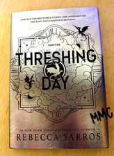 Rebecca Yarros Threshing Day Hardcover Fantasy Novel Special B&N book ~ NEW picture