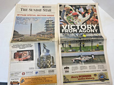 Indianapolis Star Newspaper 2011 Indy 500 Dan Wheldon picture