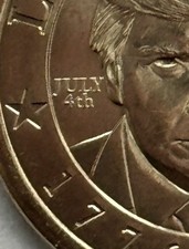 2026 P  President Donald J. Trump $1 Coin with July 4th Privy  - IN HAND 🔥 picture