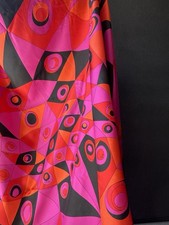 Emilio Pucci Italian Deadstock 100% Silk Twill Fabric By The Yard  Logo picture