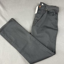 H&M Divided Jeans Womens 32 Grey Button Fly Mid-Rise Straight Leg 5 Pocket Denim picture