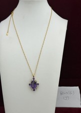 Purple Canela Amethyst 18k Yellow Gold Over Sterling Silver Ring 4.85ctw picture
