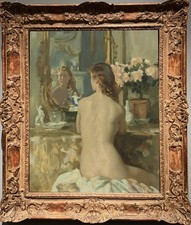 Hand Painted Classical Oil Painting Female Women Nude Canvas Art Antique Style picture