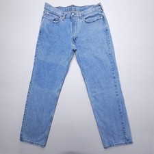 Levi's 550 Relaxed Fit Tapered Jeans Mens 36 x 32 Blue Heavy 100% Cotton Denim picture