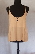 Raya Sun Tank Top Women’s Size S Tan 60% Cotton 40% Rayon NWT Beach Boho picture