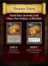 Treasure Token (Custom Retro) - Magic: The Gathering (MTG) - Playtest Card /cEDH picture