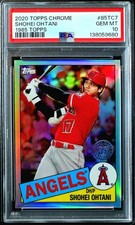 2020 Topps Chrome Shohei Ohtani #85TC7 1985 Topps Insert PSA 10 GEM MT Angels picture