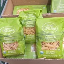 Pasta Toscana Organic Farfelle,Fusilli Rigatoni Pasta  (Pack of 6) assorted  picture
