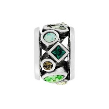 NEW Brighton KALEIDOSCOPE Emerald Green Moonstone Crystals Charm Bead Spacer  picture