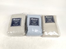 3 BRAND NEW FIELDCREST SUEDED SATEEN ULTRASOFT 100% COMBED COTTON TWIN SHEET picture
