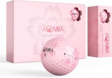 Honma D1 Distance Golf Balls, Limited Sakura Pink, 1 Dozen picture