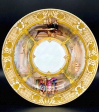Rare Antique Ambrosius Lamm Dresden Germany Porcelain Richard Wagner Opera Plate picture