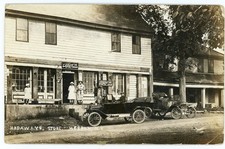 RPPC NY Hebron Hadaways Store with Automobiles Washington County picture