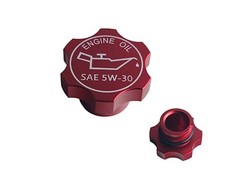 Aluminum Engine Oil Filler Cap Compatible with GM 1992-2018 Ref Number Red picture