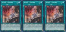 *** 3X NADIR SERVANT 3X *** PLAYSET 1ST EDITION SUPER RARE RA01-EN062 YUGIOH picture