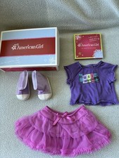 American Girl Sweet Melody Outfit 18” Doll Purple Shirt Tutu Shoes New in Box picture