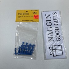Korber Models HO Scale Kit 129 Mail Boxes 1930s 1960s Detail Parts NOS Blue picture