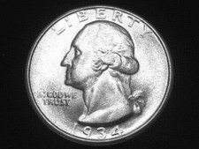 1934-D Washington Quarter --- Choice Uncirculated picture