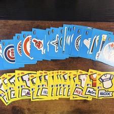 1985 Fleer Sticker Card Set. Both Blue and Yellow sets. MINT CONDITION picture